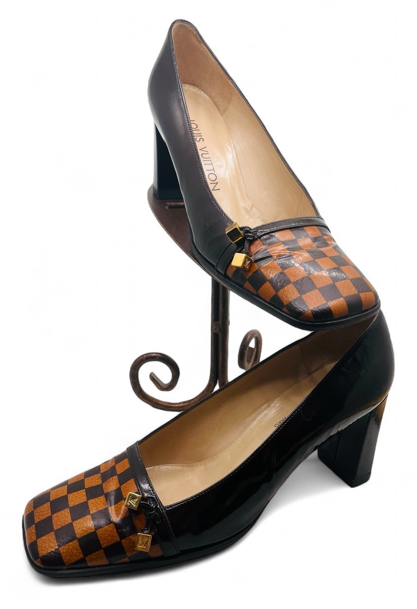 【LOUIS VUITTON 】ポインテッドトゥ ハイヒール size 37 ll02502_louis_vuitton_blue_lea