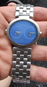 Very Awesome AD-189 blue dial Dual Time Android Watch New battery runs great - Picture 1 of 5