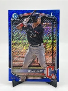2025 Bowman #BCP-140 Luis Merejo Chrome Prospects Blue Shimmer Refractor #/150 - Bild 1 von 2