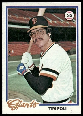 1978 Topps #167 Tim Foli San Francisco Giants NM+ - Image 1 of 2