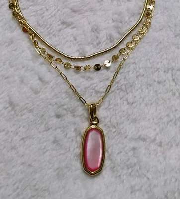 Collar Kendra Scott Dani Multi Hilo Chapado en Oro 14k Peonía Madreperla  Foto 1 de 4