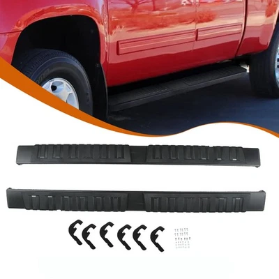 Black Running Boards Fit for GMC Sierra 2500 HD 2007-2019 Double Cab Step Bars — 第 1/4 张图片