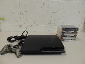 Paquete de consola Sony PlayStation 3 PS3 Slim 150 GB con LOTE DE 10 JUEGOS1 - Imagen 1 de 8
