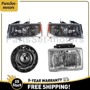 Left Right Headlight Fog Light Assembly fits Chevrolet Colorado 2.8L 2005-06 - Picture 1 of 12