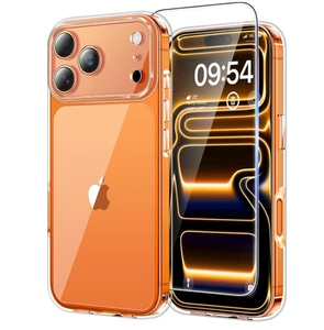 TAURI iPhone 17 Pro Max Hülle Klar, Stoßfest Slim Cover mit Displayschutz - Bild 1 von 7