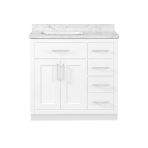 Ove Decors Athea 36 Athea 36" - White / Engineered Stone Top - Bild 1 von 12
