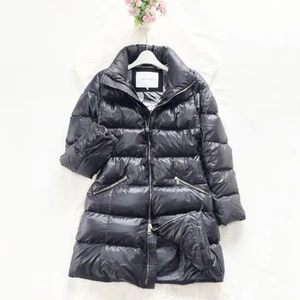 Emilio Pucci Long Down Coat Navy Nylon Long Sleeve Women's From Japan - Picture 1 of 24