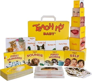 -Toys Baby Learning Kit: Screen Free Learning Toy , 6 Mos+ Finger Puppets, Bo... - Picture 1 of 7