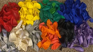 170+ Stück 9 Zoll Luftballons Latex verschiedene Farben hell - Bild 1 von 3