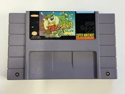 Taz-Mania SNES Cartridge Super Nintendo 1993, Cartridge Only - Image 1 of 2