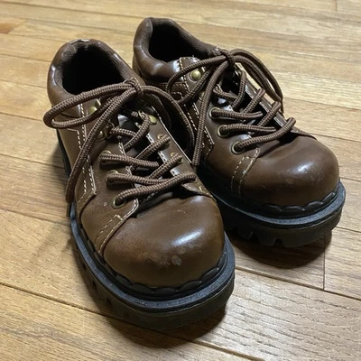 Vintage Y2K Soda Brown Lace-Up Shoes Chunky Platform Women’s 7.5 - Image 1 of 4