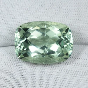 18.48 ct BEST GRADE - LUSTROUS NATURAL GREEN AMETHYST Cushion See Vdo 3139 No5 - Picture 1 of 2