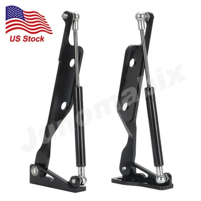 US Billet Aluminum Gas Hood Hinge Latch Support For Honda Civic CRX 1988-1991 EF Foto 1 de 4