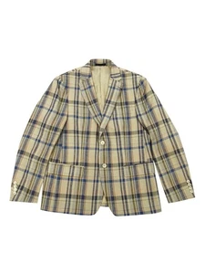 Lauren Ralph Lauren Men's Classic-Fit Ultraflex Linen Blazer (40R, Tan/Blue) - Picture 1 of 3
