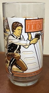Vintage Han Solo Star Wars Burger King Return Of The Jedi Glas Coca-Cola 1983 - Bild 1 von 3