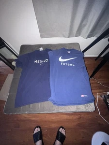 Nike Mexico Soccer Futbol National Team Y2K Training Shirts Large Lot - Picture 1 of 11