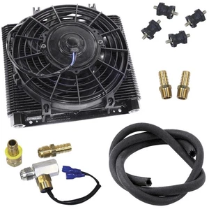 Empi 9292 Mesa 72 Plate Oil Cooler/Electric Fan Kit W/Fan Thermostat, Hose - Picture 1 of 6