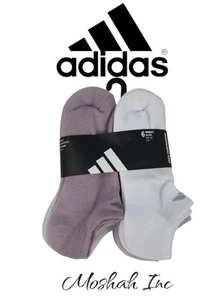 Adidas WOMEN'S Mixed Color Cushioned Low Cut Socks 6-Pairs Size 5-10 - Picture 1 of 2