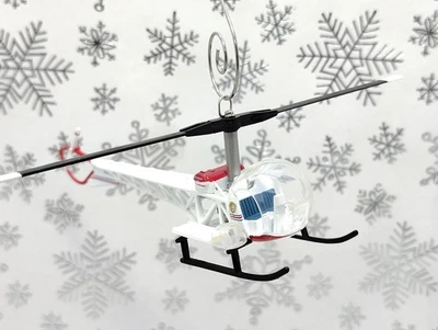 Bell H-47 Los Angeles Fire Department Medevac MASH Helicopter Christmas Ornament - Image 1 of 4