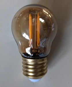 6x ELG Luminos 2200k gold tint 5w DIMMABLE G45 LED Golfball Bulb LES E27 (A3) - Picture 1 of 3