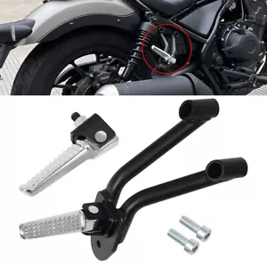 Rear Passenger Footpegs Footrests Fit For Honda Rebel CMX300 CMX500 2017-2024 - Picture 1 of 12