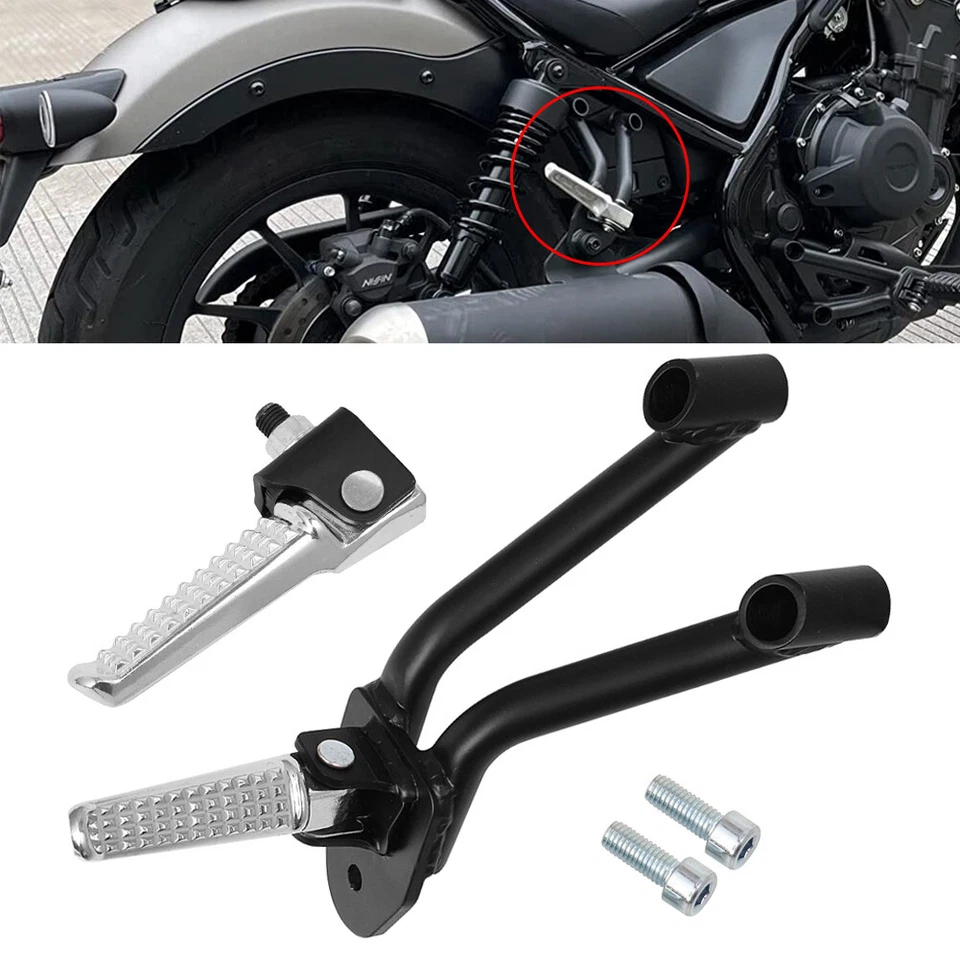 Reposapiés traseros para pasajero aptos para Honda Rebel CMX300 CMX500 2017-2024 Foto 1 de 4