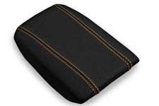 Fits 1999-2006 Volvo S80 PVC Leather Console Lid Pull Over Cover Orange Stitch
