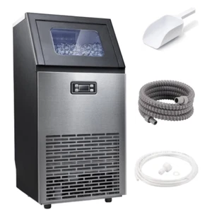 100LBS/24H Commercial Ice Maker Self-Cleaning Under Counter Machine Automatic - Picture 1 of 7