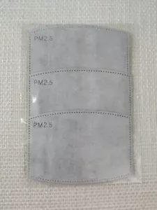 3 Stck. PM2.5 Aktivkohle Gesichtsmaske Filter Ersatz Standardversand USA - Bild 1 von 1