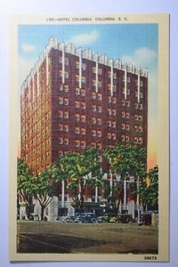 HOTEL COLUMBIA SC LEINEN POSTKARTE 387 - Bild 1 von 2