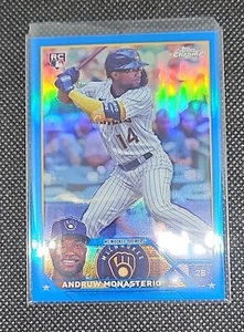 2023 Topps Chrome Update Andruw Monasterio RC Blue Refractor /150 Color Match - Bild 1 von 6