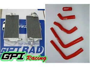 FOR Honda CR125R CR 125 R 2005-2007 2006 right+left aluminum radiator& hose - Foto 1 di 5
