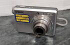 Sony Cybershot DSC-S730 7.2MP Digital Camera Silver Used Tested Works No SD Card