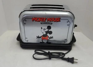 Vintage Disney Mickey Mouse Musical Pop Up Toaster Retro 50s Chrome Sanyo. - Picture 1 of 4