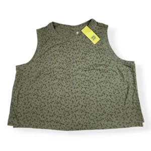 All In Motion Green Cropped Athletic Boxy Tank 3X - Picture 1 of 4