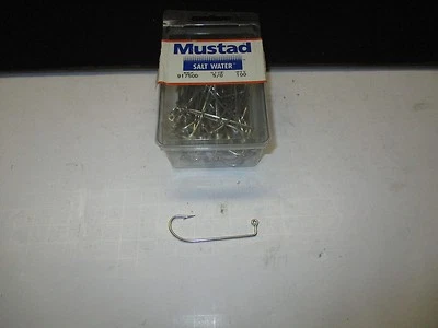 Mustad 90 degree Jig Hooks 91750D 75 EA. SIZE 5/0 - Image 1 of 3
