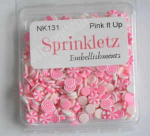 Pink It Up ~ Sprinkletz / abbellimenti rosa misti / carte shaker e artigianato - Foto 1 di 3