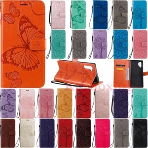 For Samsung Note 20 Ultra 10 9 8 S20 Plus Wallet Card Holder Leather Case Cover - Picture 1 of 40
