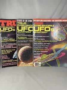 True Flying Saucers & UFOs Quarterly Magazine 1976 / 77 # 1, 3, 6 Sci-fi Aliens - Picture 1 of 23