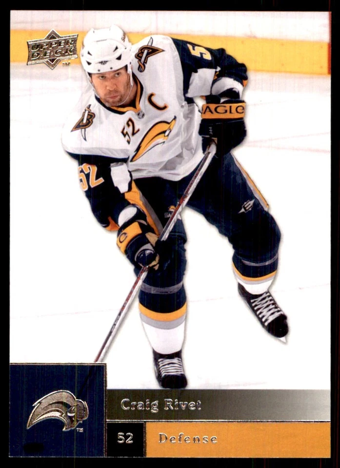 2009-10 Upper Deck Craig Rivet Buffalo Sabres #10 - Image 1 of 2