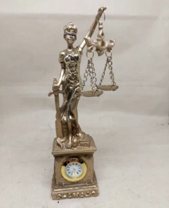 Blind Lady Justice Scales Lawyer Firm Attorney Statue Office Desk Barrister Gift - Picture 1 of 13