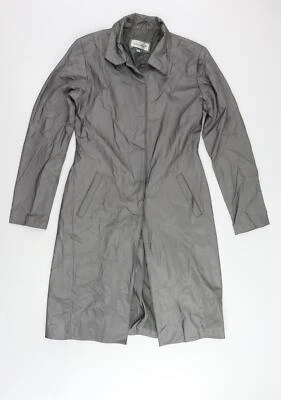 Outer Edge Womens Grey Overcoat Coat Size 12 Button - Image 1 of 4