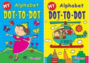 My Alphabet Pre-School Dot to Dot Childrens Kids Activity Books A4 - Set of 2 - Imagen 1 de 1
