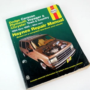 Manual de reparación Haynes 30010 Dodge Caravan Plymouth Voyager Chrysler T&C 1984-95 - Imagen 1 de 6