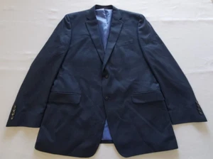 Chaps Blazer Men 46R Plaid Sport Coat 2 Button Jacket Blue Single Vented Lined - Picture 1 of 7