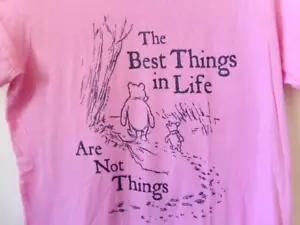 Life Is Good Pink Crusher T Winnie the Pooh & Piglet The Best Things in Life M - Picture 1 of 5
