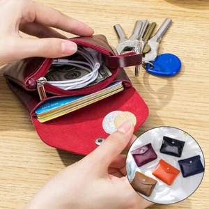 Women Coin Purse Change Wallet Small Leather Card Holder Keychain Wallet Handbag - Picture 1 of 24