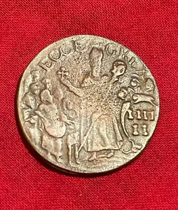 1670 New Jersey St Patrick Half Penny Very Rare Colonial Coin - Picture 1 of 8