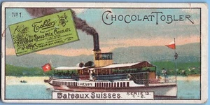 Tarjetas comerciales TC0055: Cacao Tobler Serie 12 - Bateaux Suisses - n.1 - Imagen 1 de 1