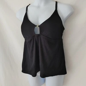 COSTUME DA BAGNO DONNA TAGLIE FORTI 3X 24W 26W NERO STILE CANOTTA - ABBIGLIAMENTO NUOVO CON ETICHETTE - Foto 1 di 3